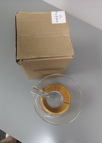 Aloha Ahşap Tutamaçlı Chemex demleme 800ml - Görsel 2