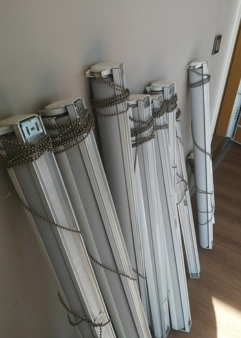 2 Adet Düz Füme stor perde tertemiz - Görsel 7