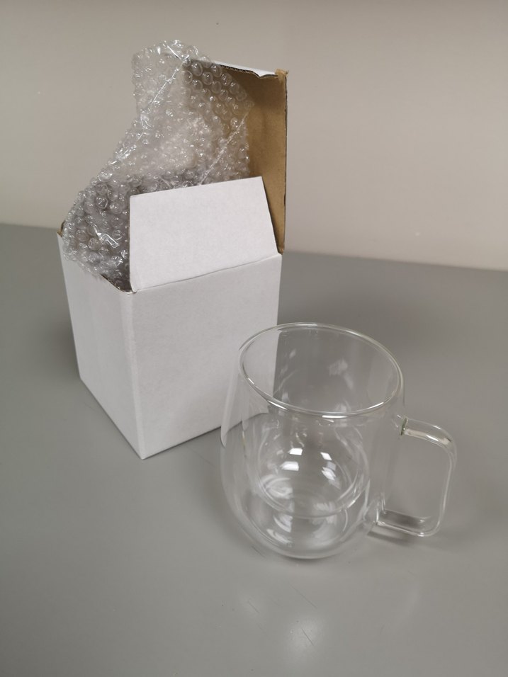 Çift Cidarlı Cam Kupa 2 Adet - Görsel 2