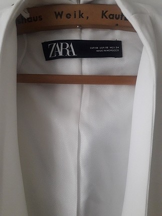 s Beden beyaz zara blazer ceket