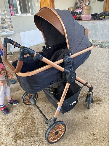 9- 36 kg Beden camel Renk Bebek arabası ve poşet