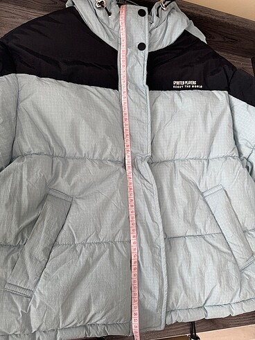 s Beden mavi Renk bershka şişme mont 