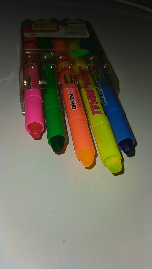 Renkli 5'li fosforlu mum kalem Seti ML-590-5 - Görsel 4