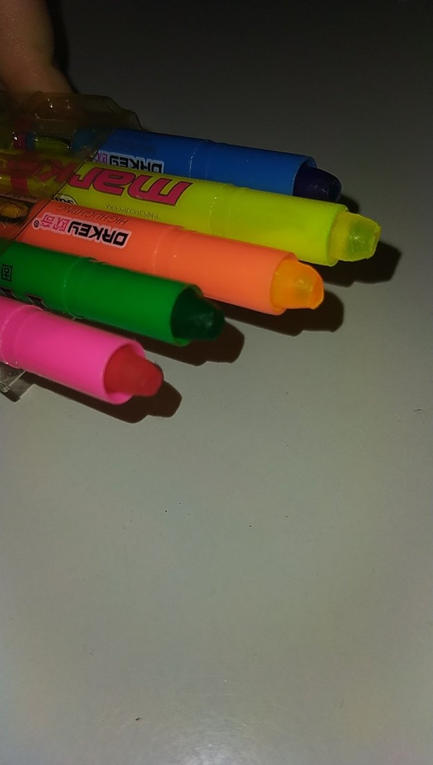 Renkli 5'li fosforlu mum kalem Seti ML-590-5 - Görsel 3