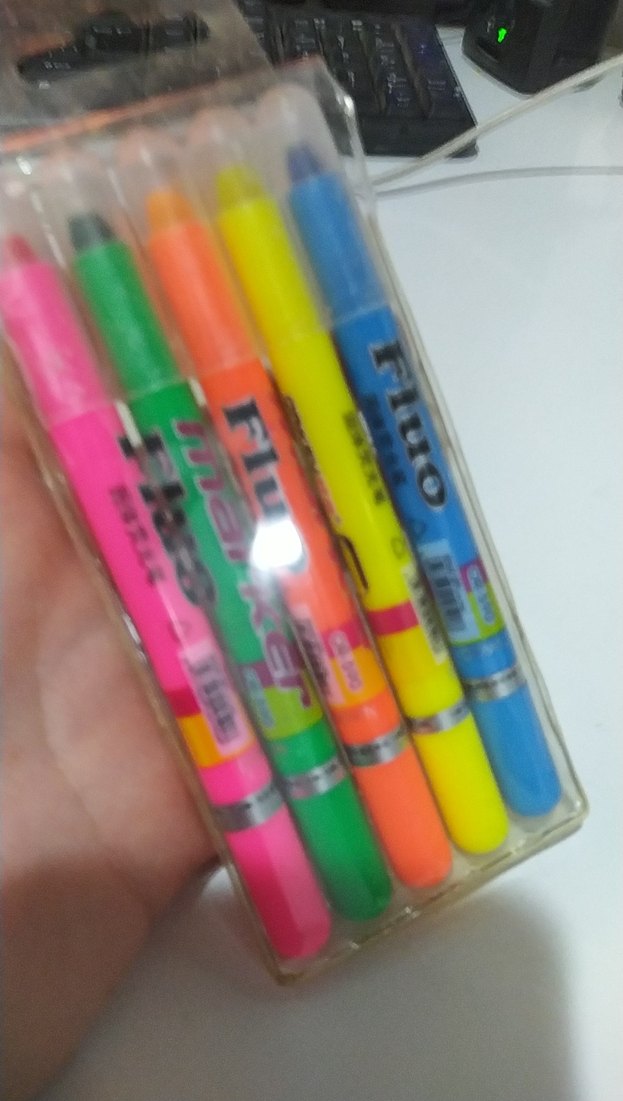 Renkli 5'li fosforlu mum kalem Seti ML-590-5 - Görsel 2