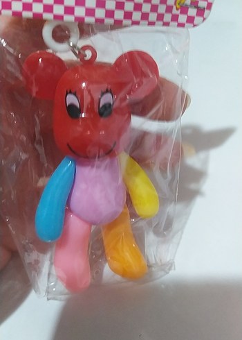 Renkli Püsküllü Kadın Anahtarlık - Görsel 3