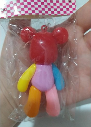 Renkli Püsküllü Kadın Anahtarlık - Görsel 2