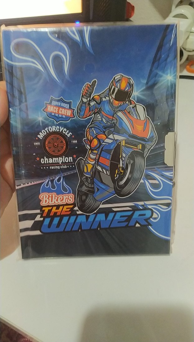 Motosiklet Yarışçısı Temalı Spor Defteri - Görsel 2