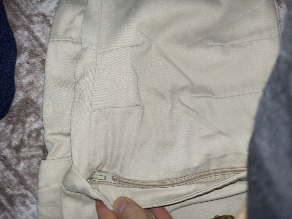 motorcu kesim dizden fermuarlı pantolon - Görsel 4