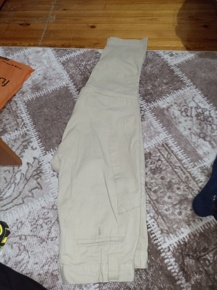 motorcu kesim dizden fermuarlı pantolon - Görsel 5