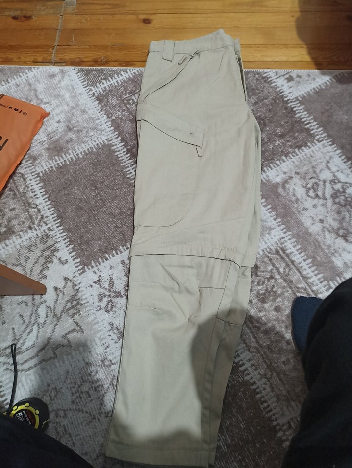 motorcu kesim dizden fermuarlı pantolon - Görsel 2