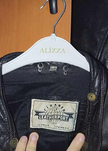 Siyah Deri Biker Ceket - Görsel 9