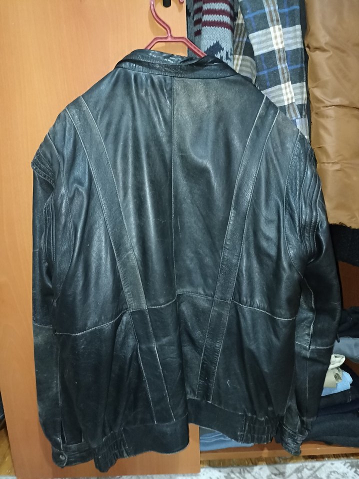 Siyah Deri Biker Ceket - Görsel 2