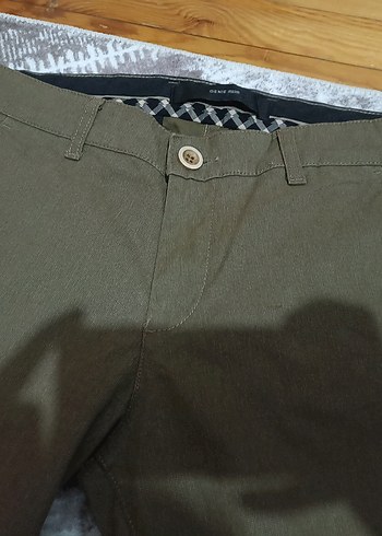 Kahverengi Süet Kemerli Erkek kumaş pantolon - Görsel 3