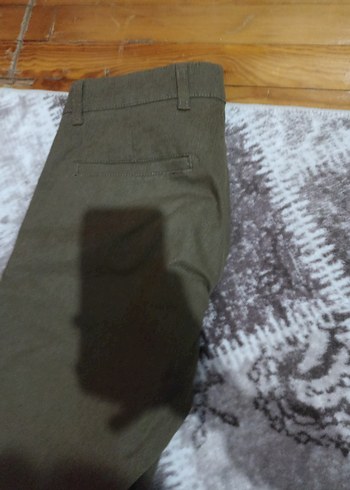 Kahverengi Süet Kemerli Erkek kumaş pantolon - Görsel 4