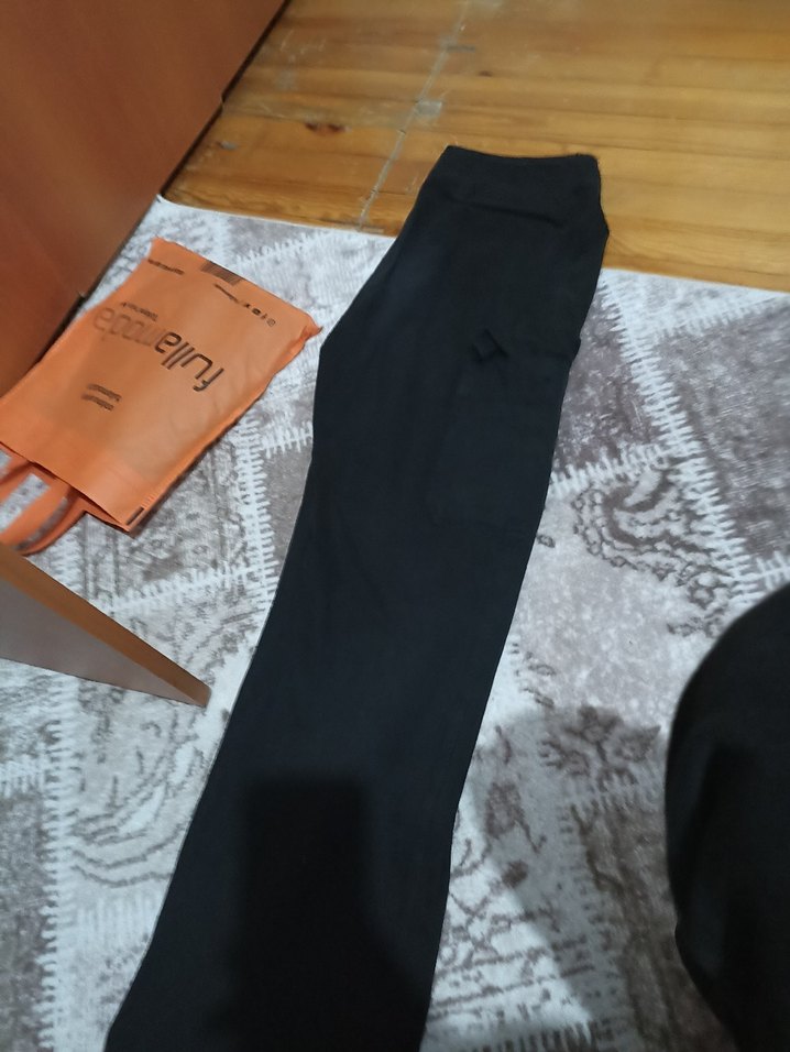 Zara Siyah Kadın kargo pant - Görsel 3