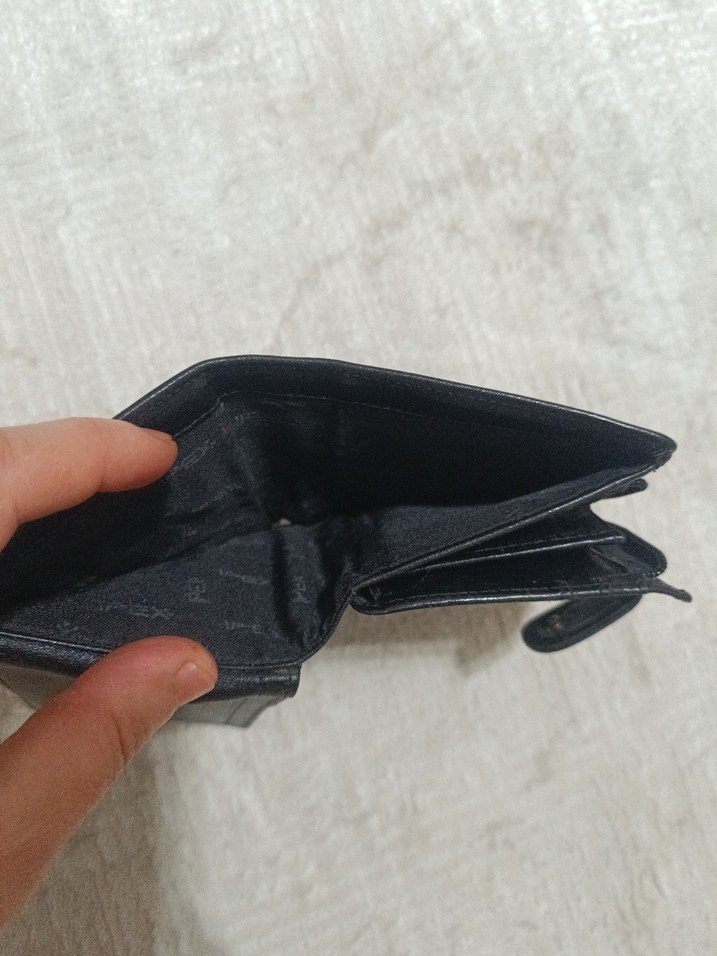 Siyah Deri kadın  Cüzdanı - Görsel 3