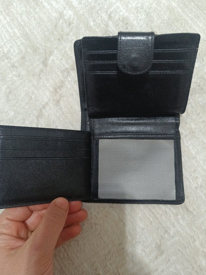 Siyah Deri kadın  Cüzdanı - Görsel 4