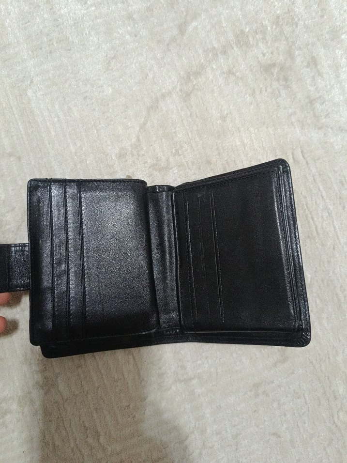 Siyah Deri kadın  Cüzdanı - Görsel 2