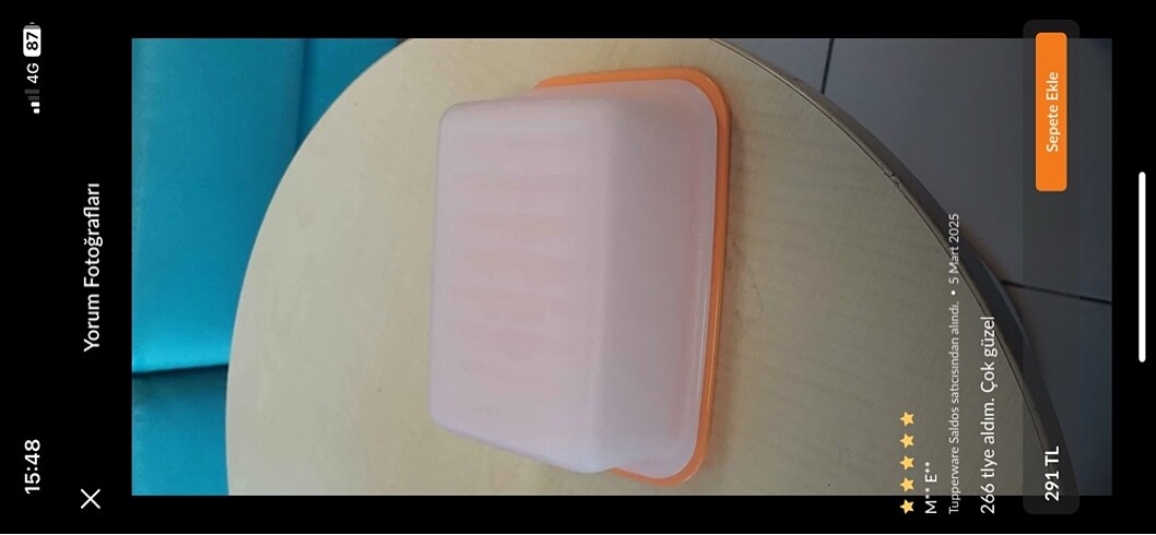 Tupperware tereyağlık peynir koyma