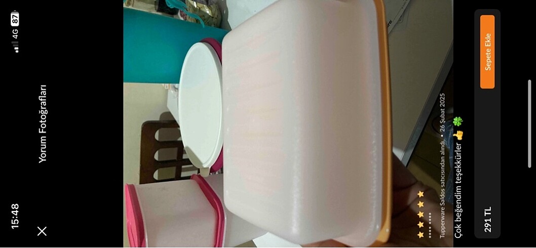 Tupperware Tupperware tereyağlık peynir koyma