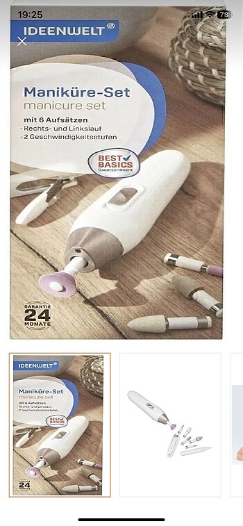 Rossman manikür ve pedikür seti