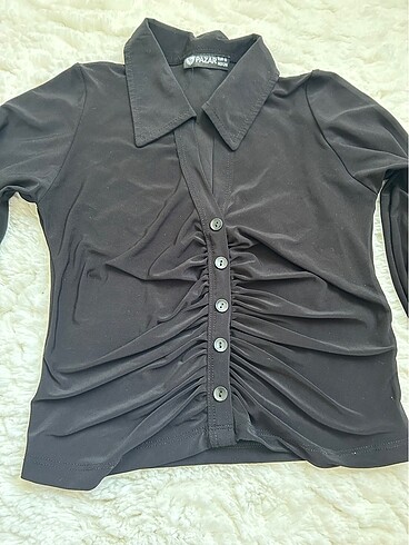 Diğer Siyah crop bluz