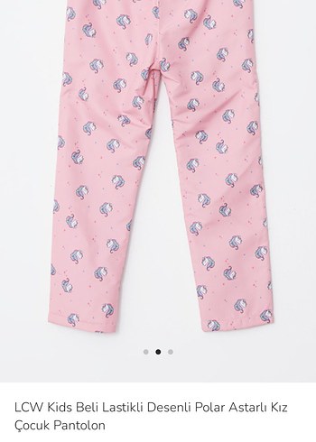 LCW Kids Pembe Desenli Kız Çocuk Pantolon - Görsel 2