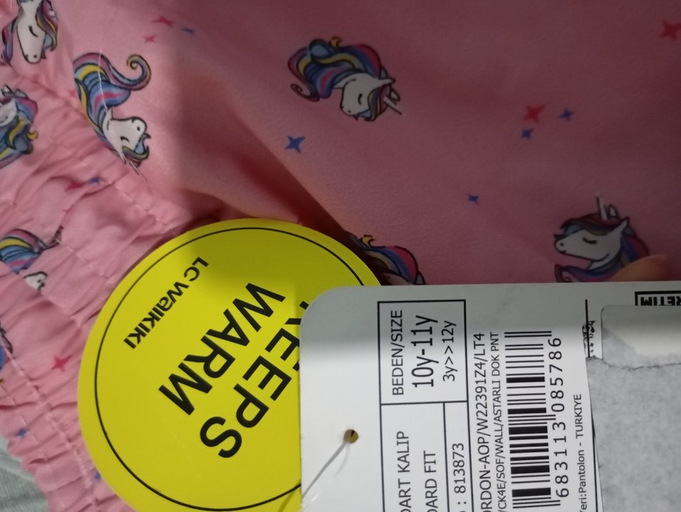 LCW Kids Pembe Desenli Kız Çocuk Pantolon - Görsel 4