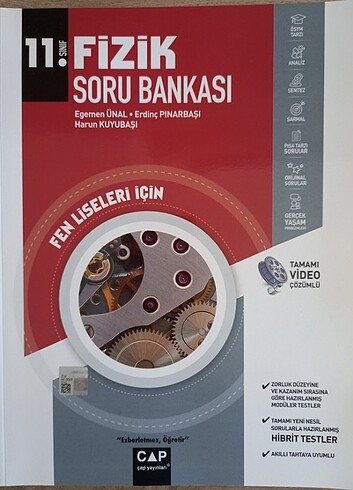 ÇAP 11. SINIF FEN LİSESİ FİZİK SORU BANKASI