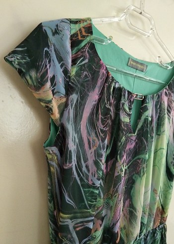 Bohem Çok Renkli Uzun Elbise - Görsel 4