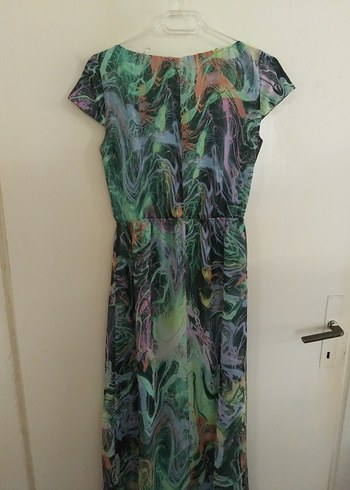 Bohem Çok Renkli Uzun Elbise - Görsel 7