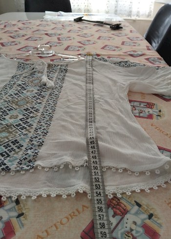 Boncuk İşlemeli Bohem Kadın Bluz - Görsel 2