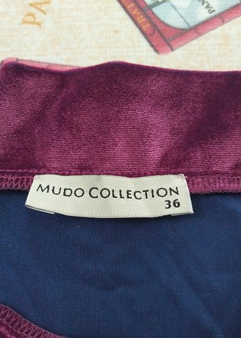 Bordo Kayık Yaka Drapeli Kadın Bluz - Görsel 2