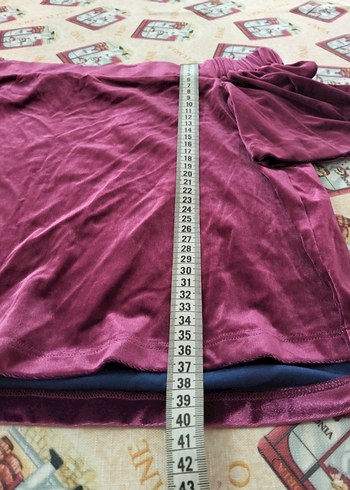 Bordo Kayık Yaka Drapeli Kadın Bluz - Görsel 4