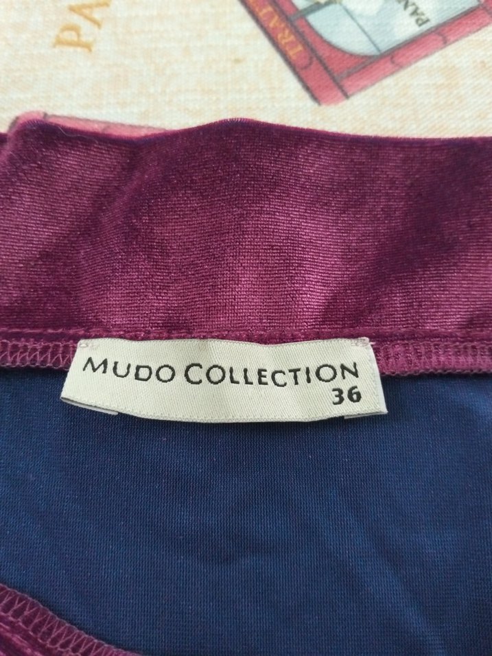 Bordo Kayık Yaka Drapeli Kadın Bluz - Görsel 2