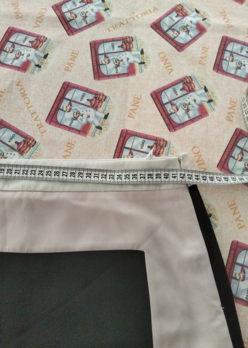 Desenli Midi Hamile Eteği Fermuarlı - Görsel 6