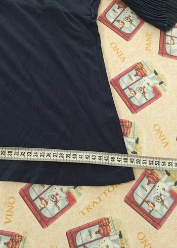 Kısa Kollu Lacivert Pliseli Kadın Bluz - Görsel 5