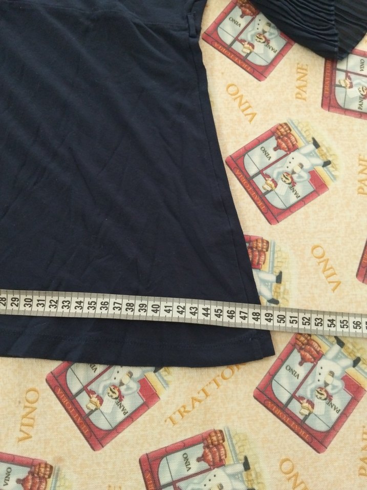 Kısa Kollu Lacivert Pliseli Kadın Bluz - Görsel 5