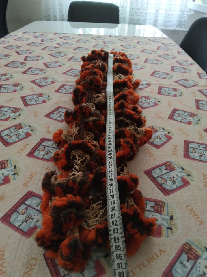 Renkli Örgü Bohem Kadın Atkı - Görsel 4