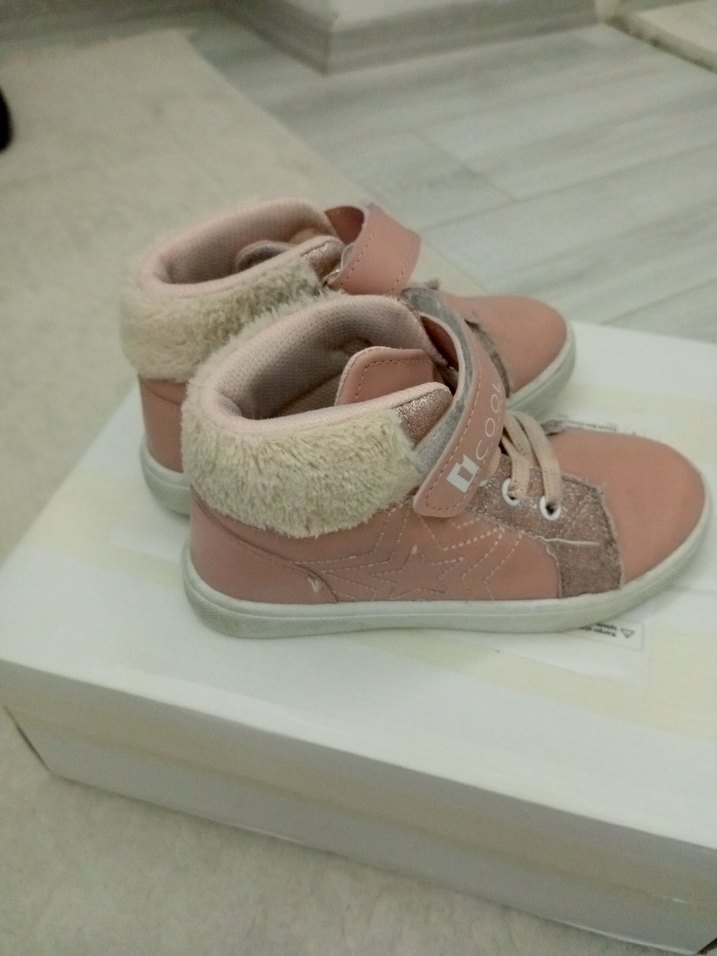 Kız Çocuk Pembe Velcro Spor Ayakkabı - Görsel 5