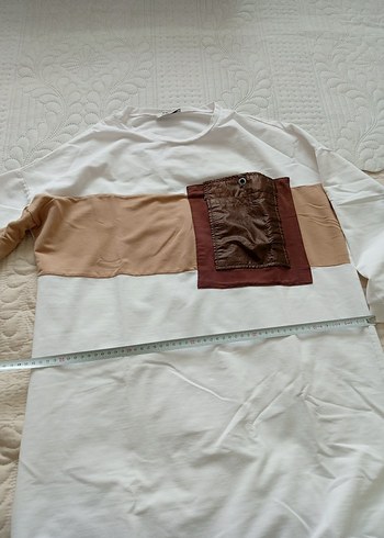 Diğer Beyaz Baskılı Mini Tunik