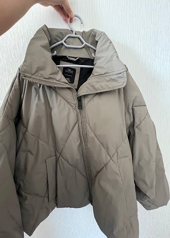 Mavi Bej Fermuarlı Kadın mont - Görsel 3
