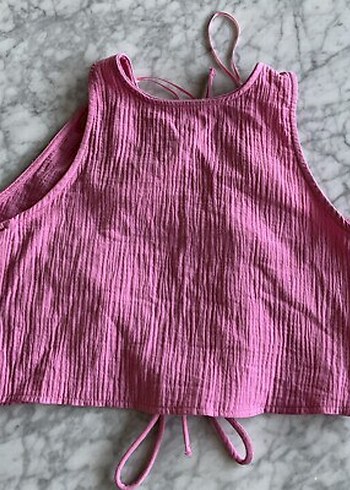 Zara Pembe Zara Crop Büstiyer