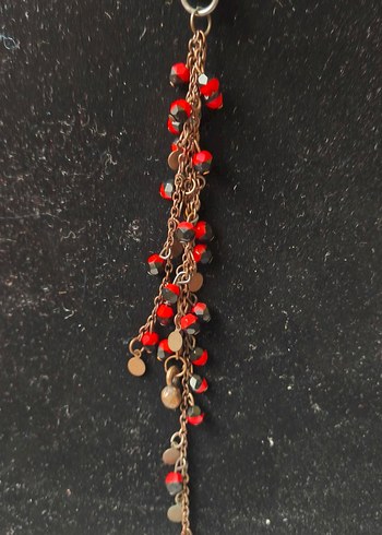 Vintage Deri Kordonlu Kolye - Görsel 2