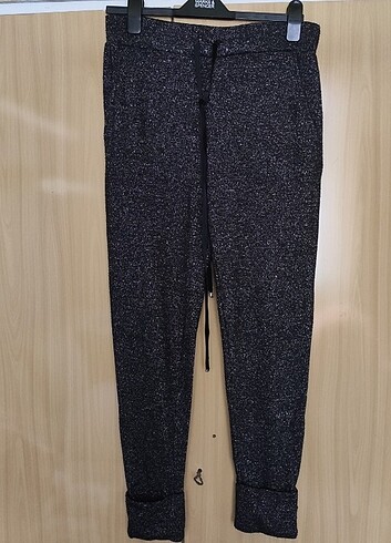 Siyah Zara Simli Pantolon 