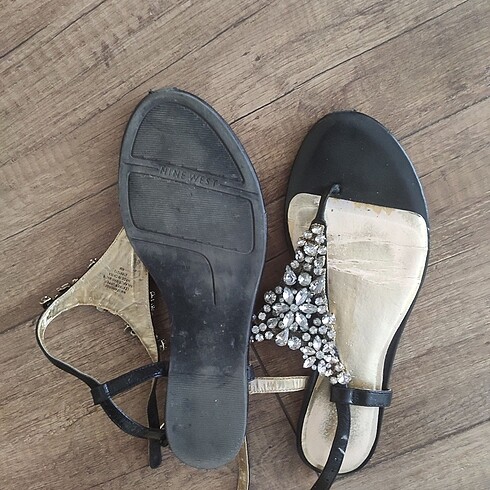 36 Beden Siyah Nine West Sandalet