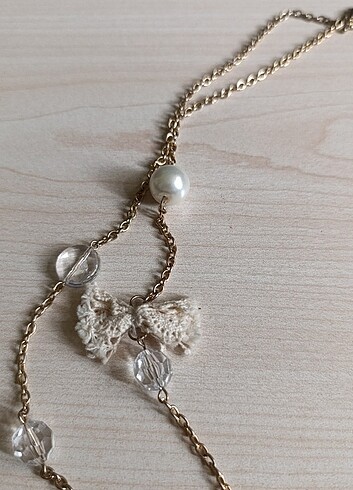 American Vintage Vintage İnci Objeli Zincir Kolye