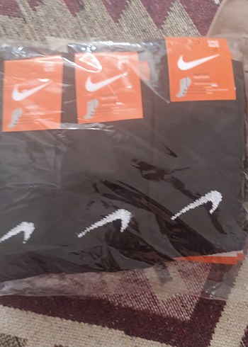Nike Erkek Siyah Baskılı Midi Çorap