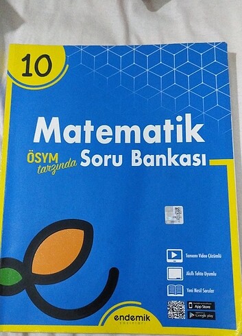 10 sınıf endemik yayınları matematik test kitabı